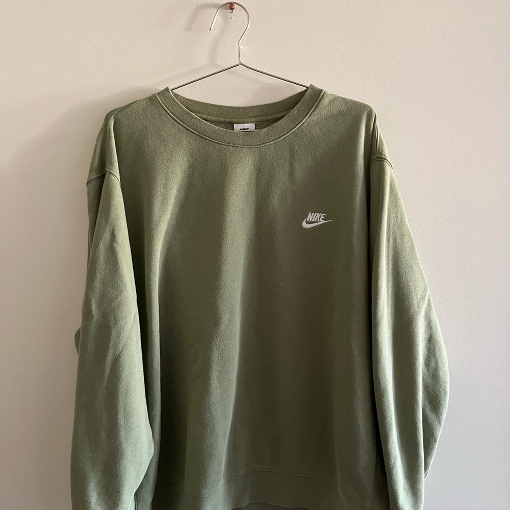 Nike Women's Sage Green Crewneck Sweater